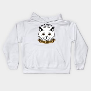 British Shorthair Cat Kids Hoodie